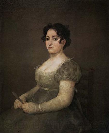 Francisco de goya y Lucientes Portrait of a Lady with a Fan